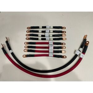 Battery cable‎ set for RV or other battery bank, inverter, or generator 1/0 awg